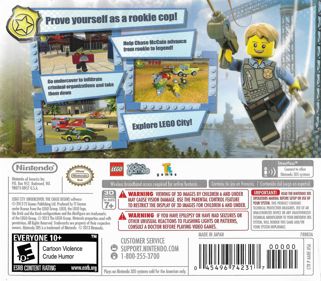 LEGO City Undercover: The Chase Begins - Box - Back (North America) - 915x800