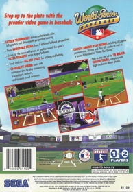 World Series Baseball - Box - Back (North America) - 1636x2362