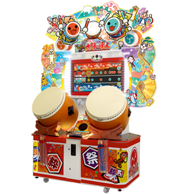 Taiko no Tatsujin: Nijiiro Version - Arcade - Cabinet (Japan) - 566x586