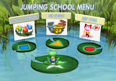 Konami Kids Playground: Frogger: Hop, Skip & Jumpin' Fun - Screenshot - Game Select (North America) - 640x446