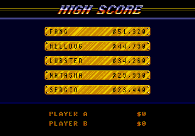 Road Rash - Screenshot - High Scores (World) - 640x448