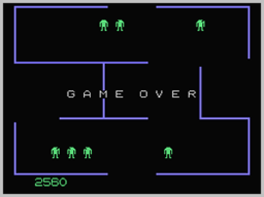 Berzerk - Screenshot - Game Over (World) - 256x192