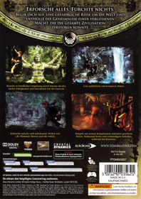 Tomb Raider: Underworld - Box - Back (Germany) - 849x1200