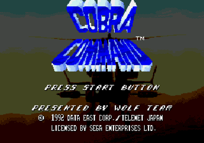 Cobra Command - Screenshot - Game Title (World) - 640x448