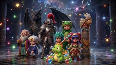 Puzzle Bobble 4 - Fanart - Background (Europe) - 1920x1080