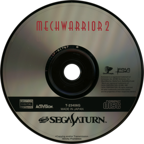 MechWarrior 2: 31st Century Combat: Arcade Combat Edition - Disc (Japan) - 1430x1430