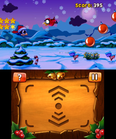 Bird Mania: Christmas 3D - Screenshot - Gameplay (World) - 400x480