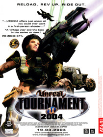 Unreal Tournament 2004 - Advertisement Flyer - Front (United Kingdom) - 1651x2200