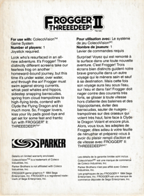 Frogger II: Threeedeep! - Box - Back (Canada) - 1628x2209