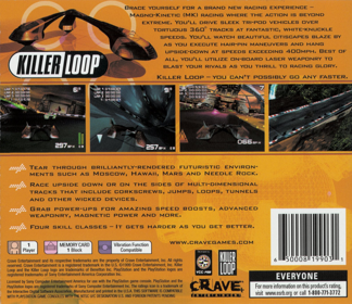 Killer Loop - Box - Back (North America) - 1593x1378