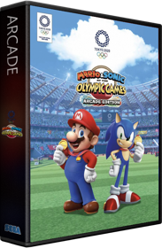Mario & Sonic at the Olympic Games Tokyo 2020 Arcade Edition - Box - 3D (World) - 582x889