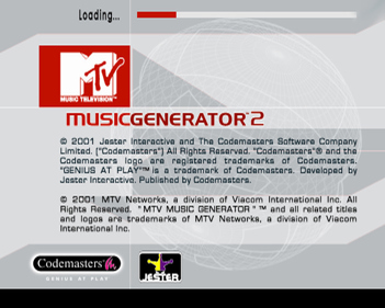MTV Music Generator 2 - Screenshot - Game Title (World) - 640x512