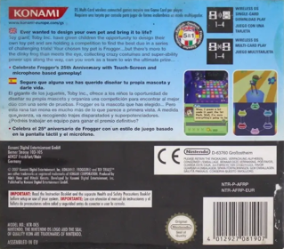 My Frogger Toy Trials - Box - Back (Europe) - 784x689