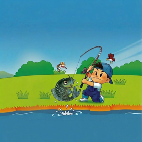 Legend of the River King GBC - Fanart - Background (World) - 1025x1024