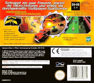 Micro Machines V4 - Box - Back (Germany) - 787x695