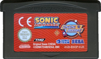 2 Games in 1: Sonic Advance + ChuChu Rocket! - Cart - Front (Europe) - 702x408
