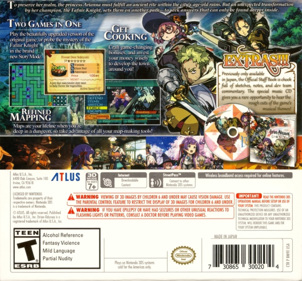 Etrian Odyssey 2 Untold: The Fafnir Knight - Box - Back (North America) - 640x595