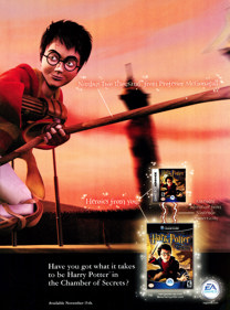 Harry Potter and the Chamber of Secrets - Advertisement Flyer - Front (United States) - 1631x2200