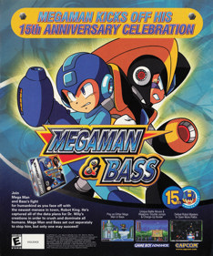 Mega Man & Bass - Advertisement Flyer - Front (United States) - 1835x2200