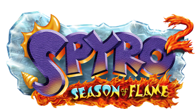 Spyro 2: Season of Flame - Clear Logo (World) - 1200x671