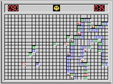Minesweeper - Screenshot - Gameplay (World) - 256x192