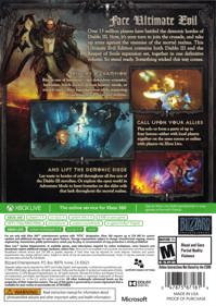 Diablo III: Reaper of Souls: Ultimate Evil Edition - Box - Back (North America) - 2032x2868