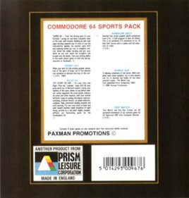 Cricket 64 - Box - Back (Europe) - 338x354