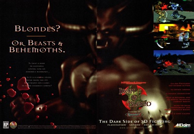 Advanced Dungeons & Dragons: Iron & Blood: Warriors of Ravenloft - Advertisement Flyer - Front (North America) - 2374x1650