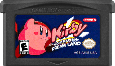 Kirby: Nightmare in Dream Land - Cart - Front (North America) - 1000x574