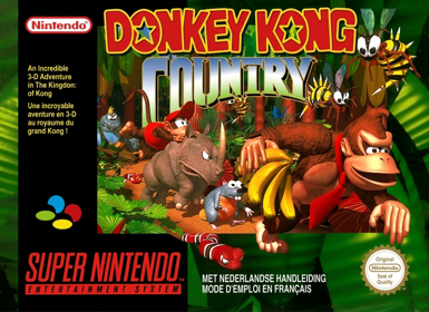 Donkey Kong Country - Box - Front (France) - 1131x824