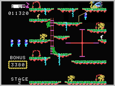 Roc 'N Rope - Screenshot - Gameplay (World) - 256x192