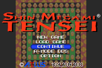 Shin Megami Tensei - Screenshot - Game Title (World) - 240x160