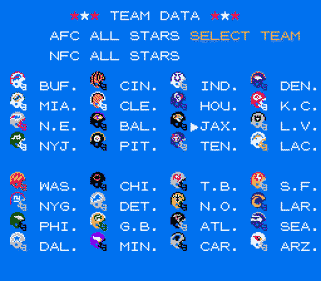 Tecmo Super Bowl 2025 - Screenshot - Gameplay (World) - 512x448