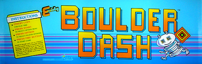 Boulder Dash (1984) - Arcade - Marquee (North America) - 500x158