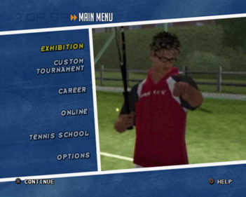 Top Spin - Screenshot - Game Select (World) - 640x512