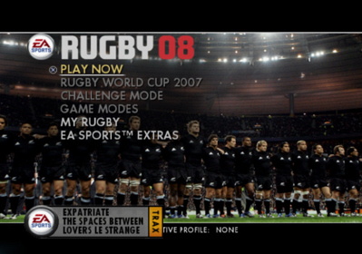 Rugby 08 - Screenshot - Game Select (World) - 639x448