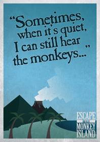 Escape From Monkey Island - Advertisement Flyer - Front (World) - 512x727