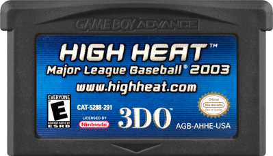 High Heat Major League Baseball 2003 - Cart - Front (North America) - 1000x574