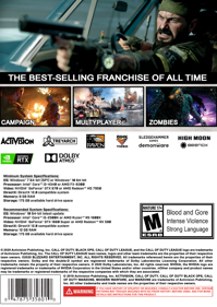 Call of Duty: Black Ops Cold War - Box - Back (World) - 1063x1500