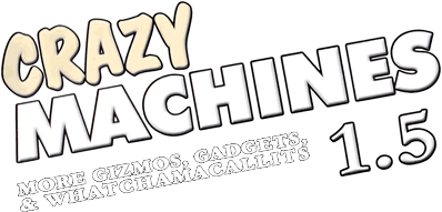 Crazy Machines 1.5: More Gizmos, Gadgets, & Whatchamacallits - Clear Logo (North America) - 2400x1151