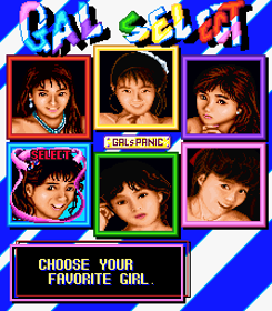 Gals Panic - Screenshot - Game Select (World) - 224x256