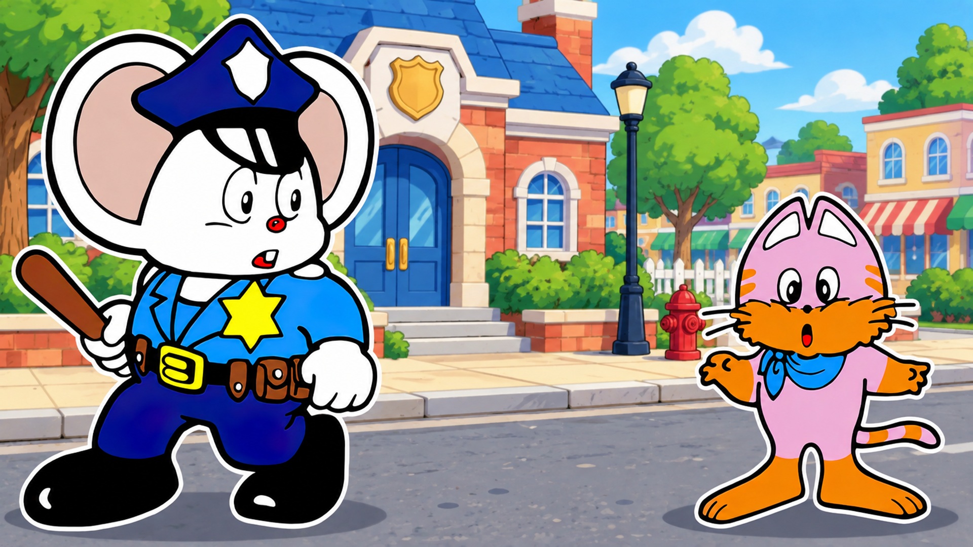 Illustration of Mappy (Opcode Games)