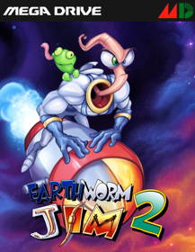 Earthworm Jim 2 - Fanart - Box - Front (North America) - 500x646