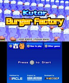 Kutar Burger Factory - Screenshot - Game Title (World) - 400x480