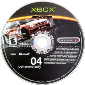 Colin Mcrae Rally 04 - Disc (North America) - 800x800