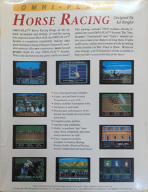 Sport of Kings - Box - Back (North America) - 1051x1367