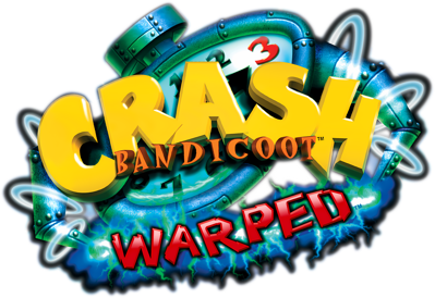 Crash Bandicoot: Warped - Clear Logo (United States) - 3874x2662