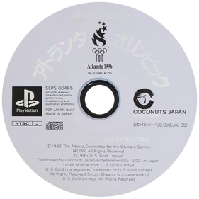 Olympic Summer Games: Atlanta '96 - Disc (Japan) - 600x600