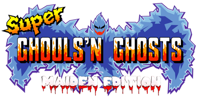 Super Ghouls n' Ghosts: Maiden Edition - Clear Logo (World) - 3640x1811