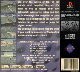 Windsurfers Paradise - Box - Back (Europe) - 765x680